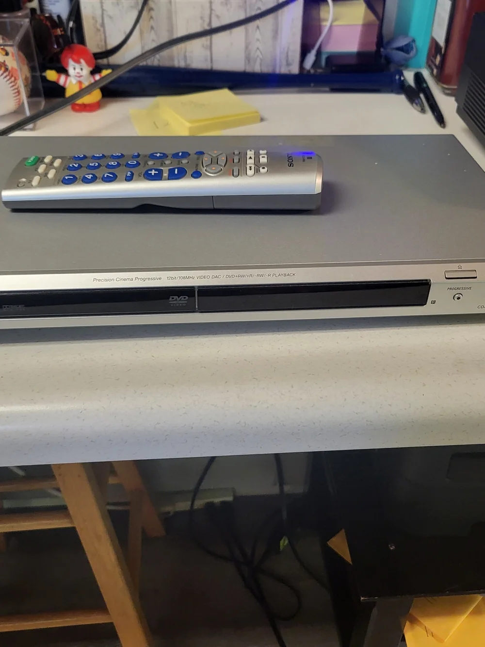 Sony Silver Portable DVD Player with Remote